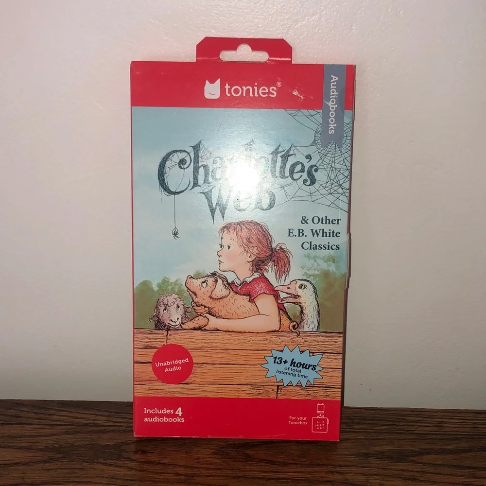 Tonies charlotte’s web e. B. White toniebox new